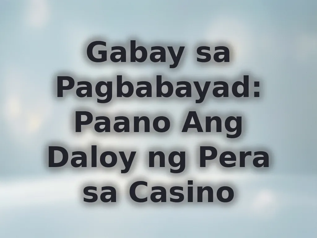 Gabay sa Pagbabayad: Paano Ang Daloy ng Pera sa Casino